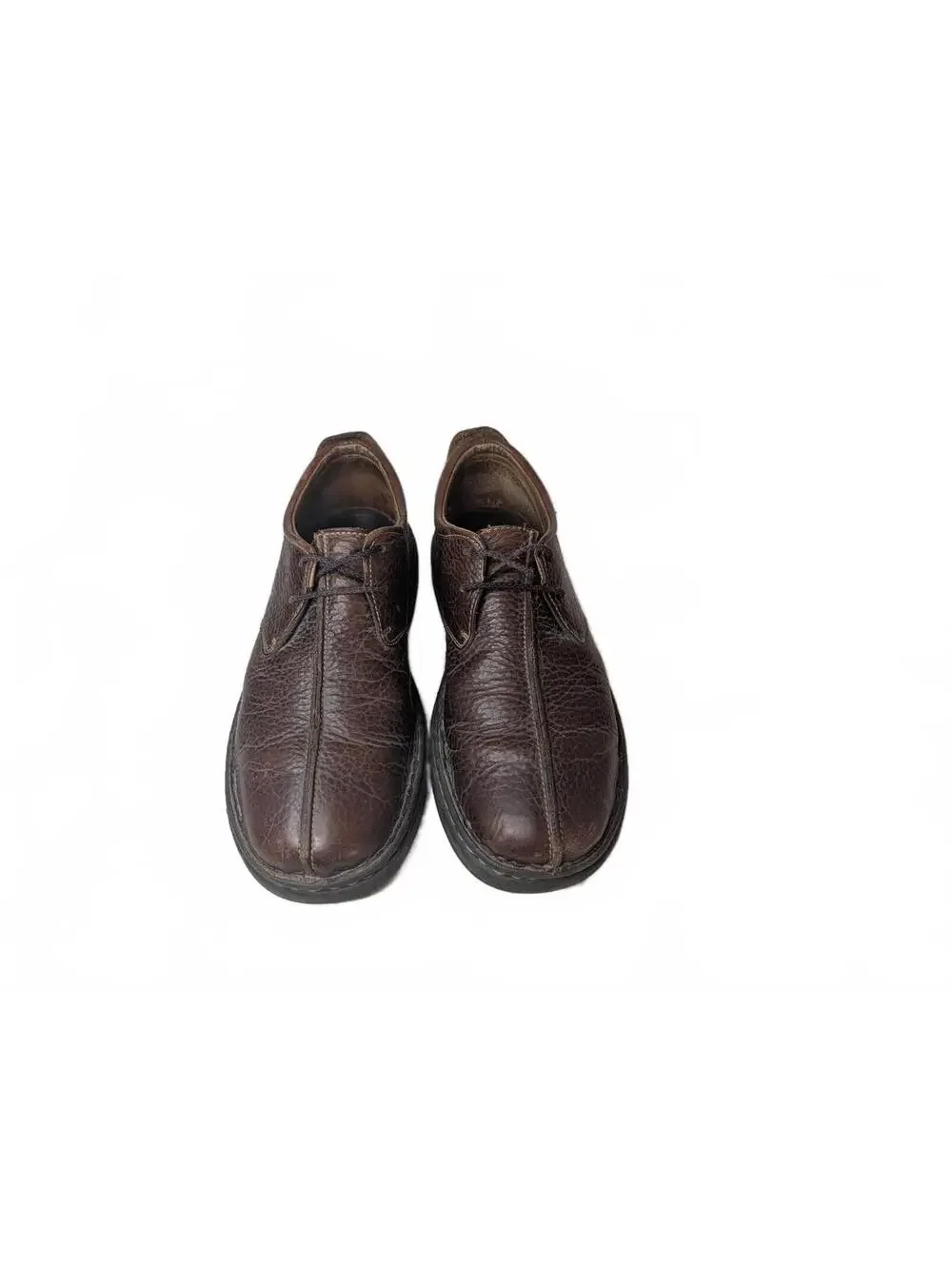 Born Retro Brown Pebbled Leather Oxford Shoes Size 10.5